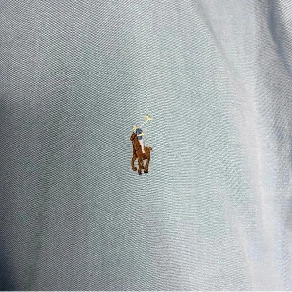 Ralph Lauren Blue Button Down Dress Shirt 16 Large - Picture 2 of 6